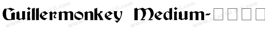 Guillermonkey Medium字体转换